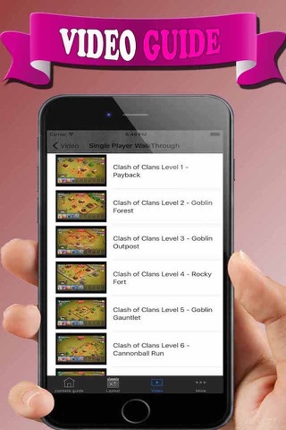 Pocket Guide for Coc-Clash of Clans - Hacks, Gems, Tips Video, Layouts and Strategy screenshot 3