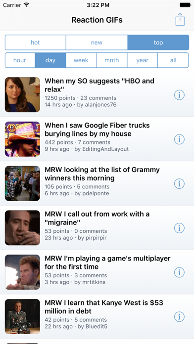 Reaction GIFs Screenshot