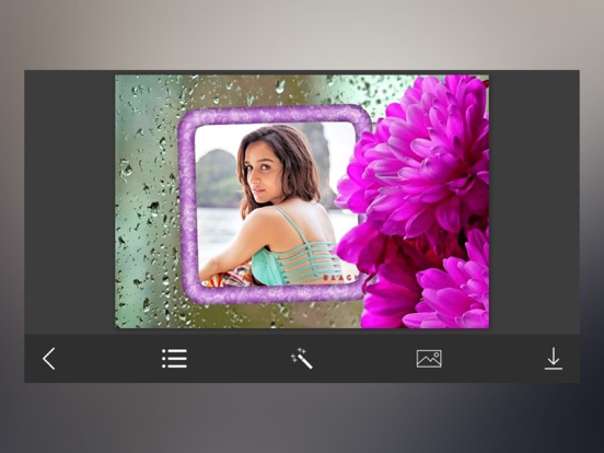 Rain Photo Frames - Elegant Photo frame for your lovely moments iPad screenshot 4 - Photo & Video app