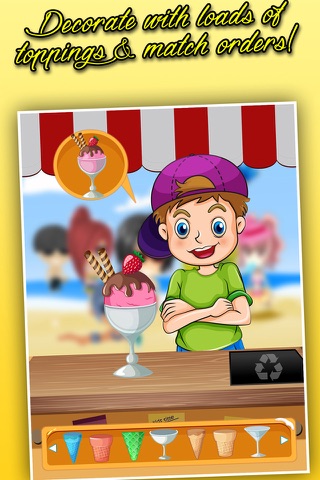 My Ice Cream Chef Cooking Game - Make Frozen Cone Scoops & Match Icecream Orders screenshot 4