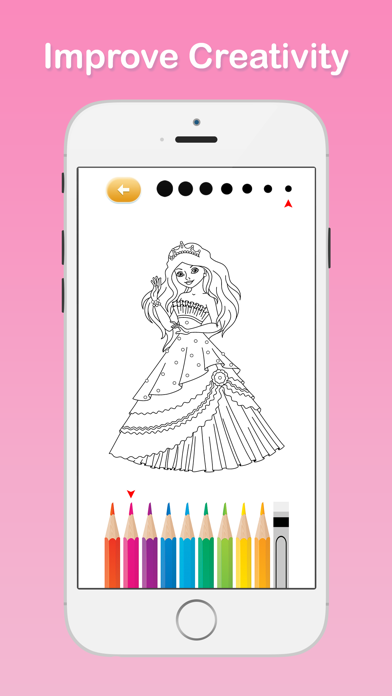 Screenshot #3 pour Princesse Livre De Coloriage Pour Préscolaire