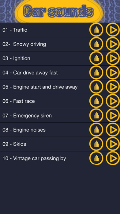 Screenshot #3 pour Voiture Sonner Bruits - Gratuit Sonneries et Notification Alertes pour iPhone