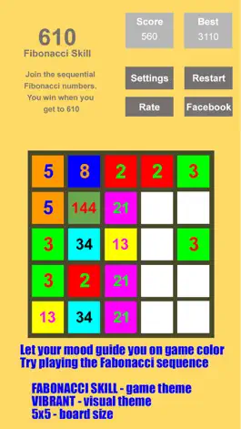 Game screenshot Tri-Sum 2048 - Fun & Cool Math Puzzle Addition Games including Fibonacci Numbers apk