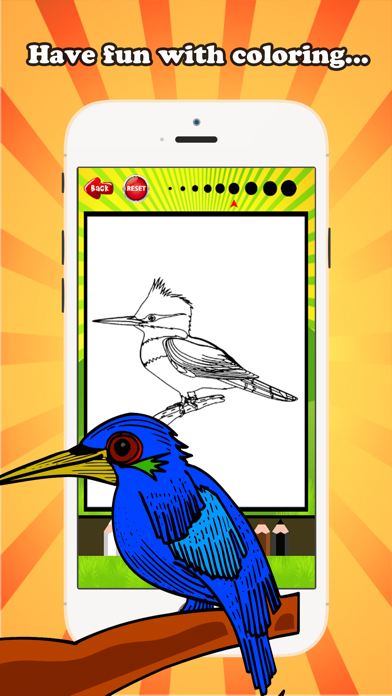 Screenshot 4 of Bird Coloring Book for children age 1-10: Drawing & Coloring page games free for learning skill App