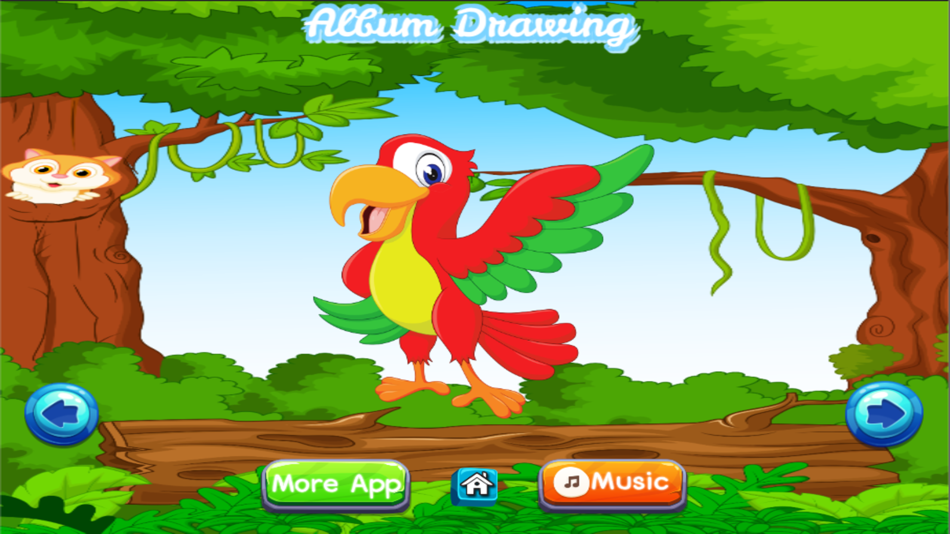 Animal Coloring Book Zoo for Kids and Preschool Toddler Games for Free - 1.0 - (iOS)