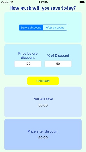 Sale Discount Calculator