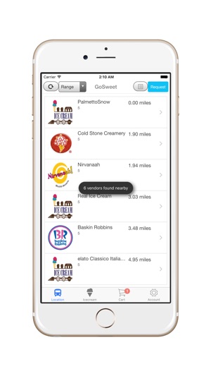 GoSweet, icecream truck, icee and ice cream on demand(圖3)-速報App