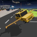 Airport Blocky Bus Flying Simulator Extreme Air Stunts Pilot Sky Driving 3D Game