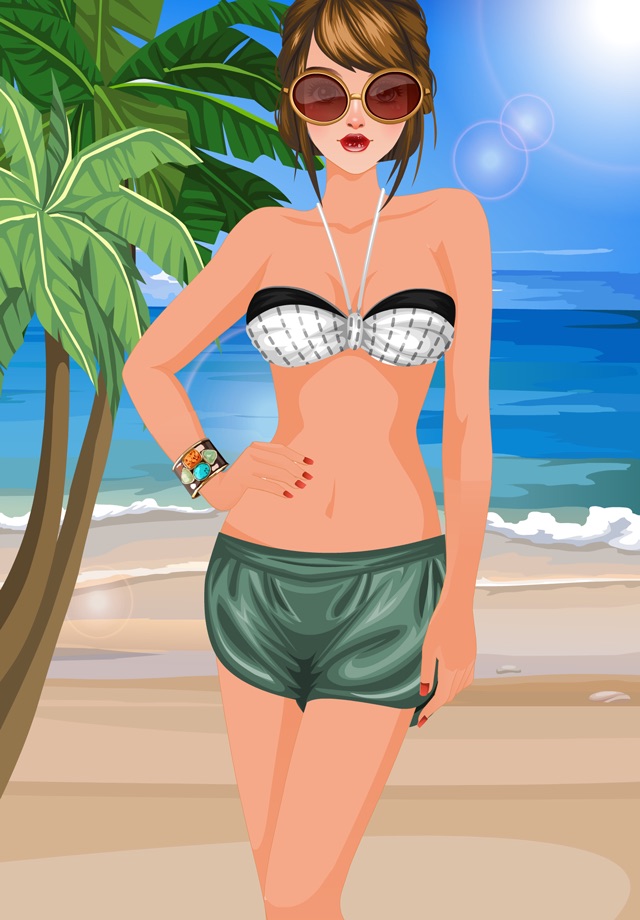 Hot Summer Fashion – play this fashion model game for girls who like to  play dressup and makeup games in summer screenshot 2