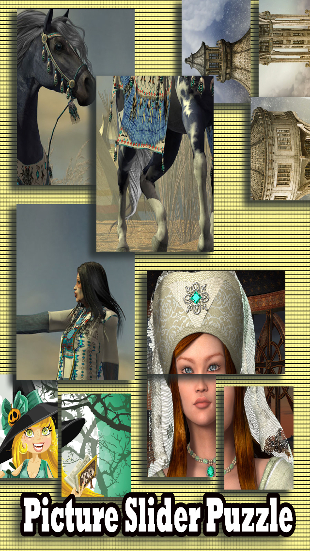 Picture Slider Puzzle - the Puzzle of Moving Pieces