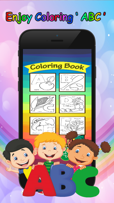 Screenshot 2 of ABC Letter Coloring Book: preschool learning game App