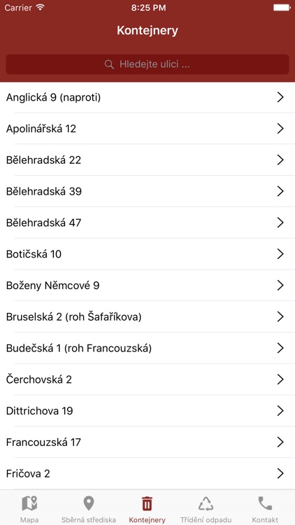 Třídění odpadu v Praze 2