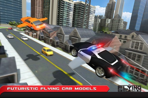 Flying Cop Car Simulator 3D – Extreme Criminal Police Cars Driving and Airplane Flight Pilot Simulation screenshot 3