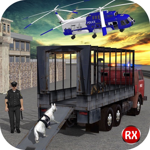 Police Dog Transport: via Police Transporter Train, Truck & Helicopter iOS App