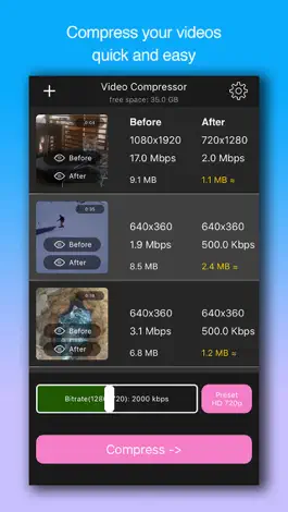 Game screenshot Видео Компрессор-Compressor mod apk