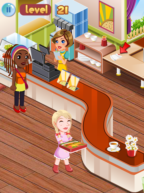 Tessa’s Pizza Shop – In this shop game your customers come to order their pizzas iPad screenshot