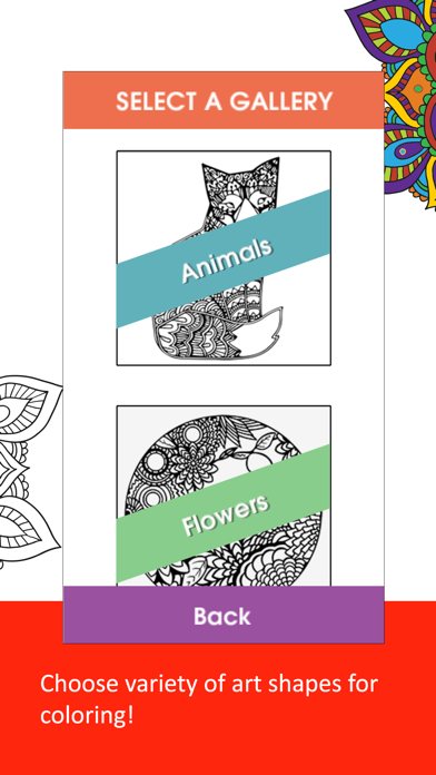 Color Ring-Free adult coloring book and best art therapy for canvas and flowersのおすすめ画像2
