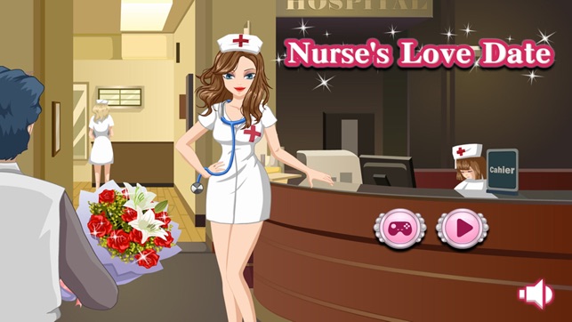 Handsome street girlfriend nurse