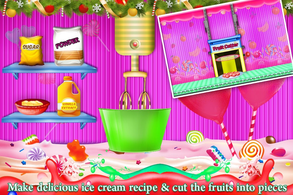 Frozen Candy Maker & Lollipop Cooking - Chef Master Sweet Dessert Kitchen Fever Game For Girls screenshot 3