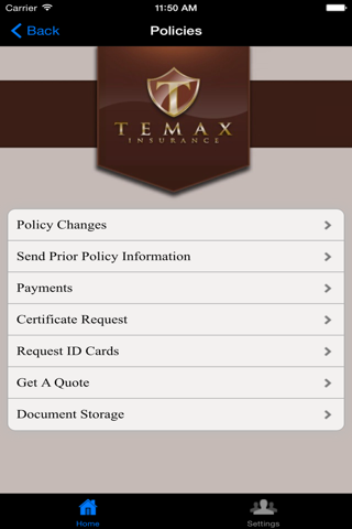 Temax Insurance screenshot 2