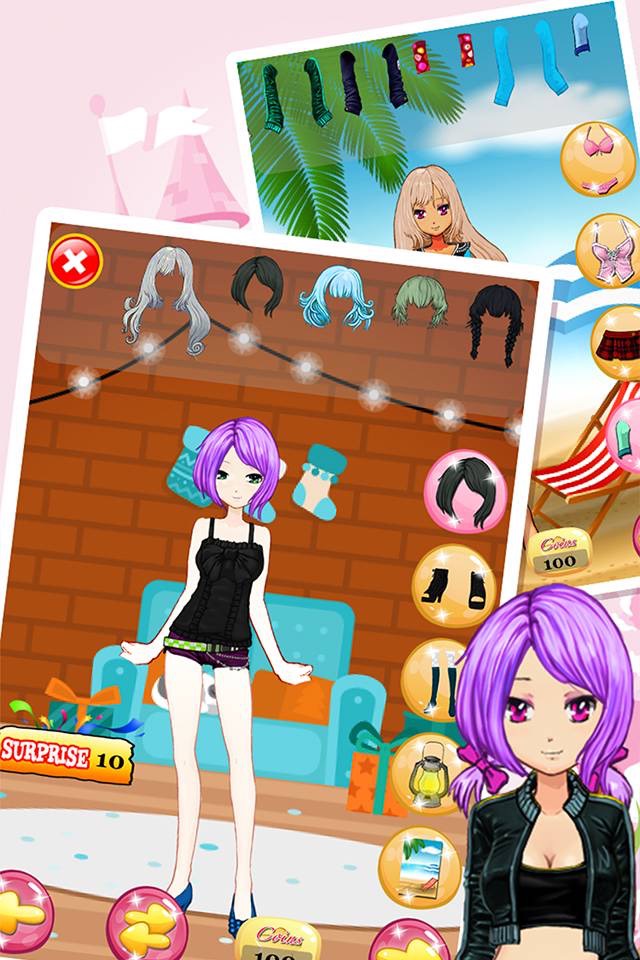 Dress Up Games For Teens Girls & Kids Free - the pretty princess and cute anime beauty salon makeover for girl screenshot 3