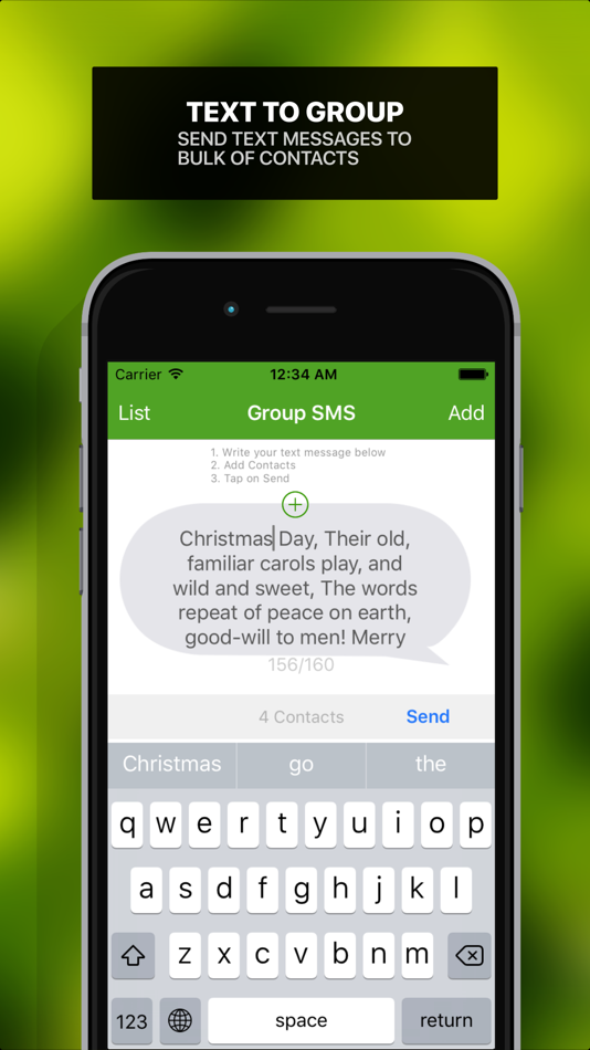 #1. Group SMS - Text 2 group of contacts (iOS) 由: Bahtiyar Polat