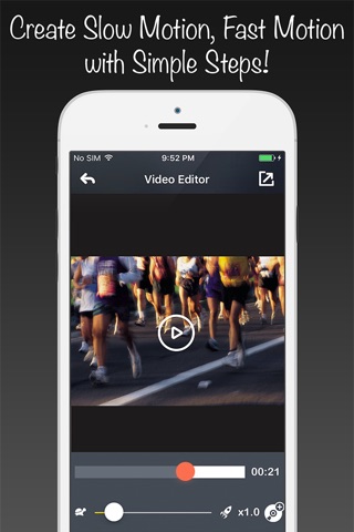 Video Slomo - Slow motion, Fast motion, Exporter, Speed changer screenshot 2