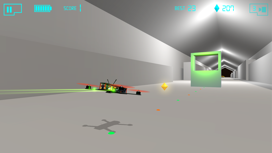 #1. Drone Racing -Quadcopter FPV racing (iOS) By: QIAN ZHOU