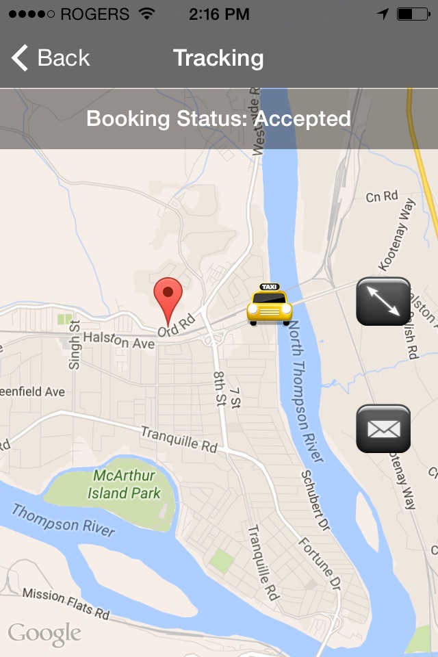 Yellow Cabs Kamloops Ltd. screenshot 4