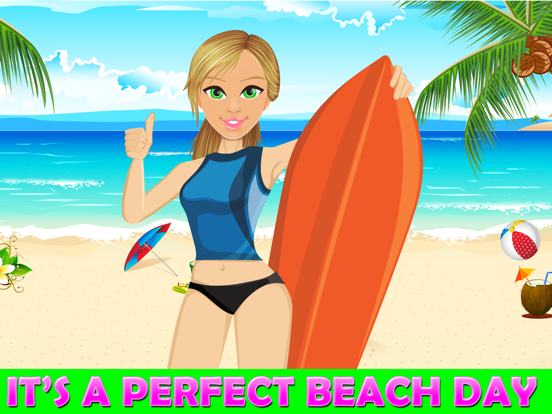 Beach Dress Up- free Princess hot fashion star and salon game for girls & boys iPad screenshot