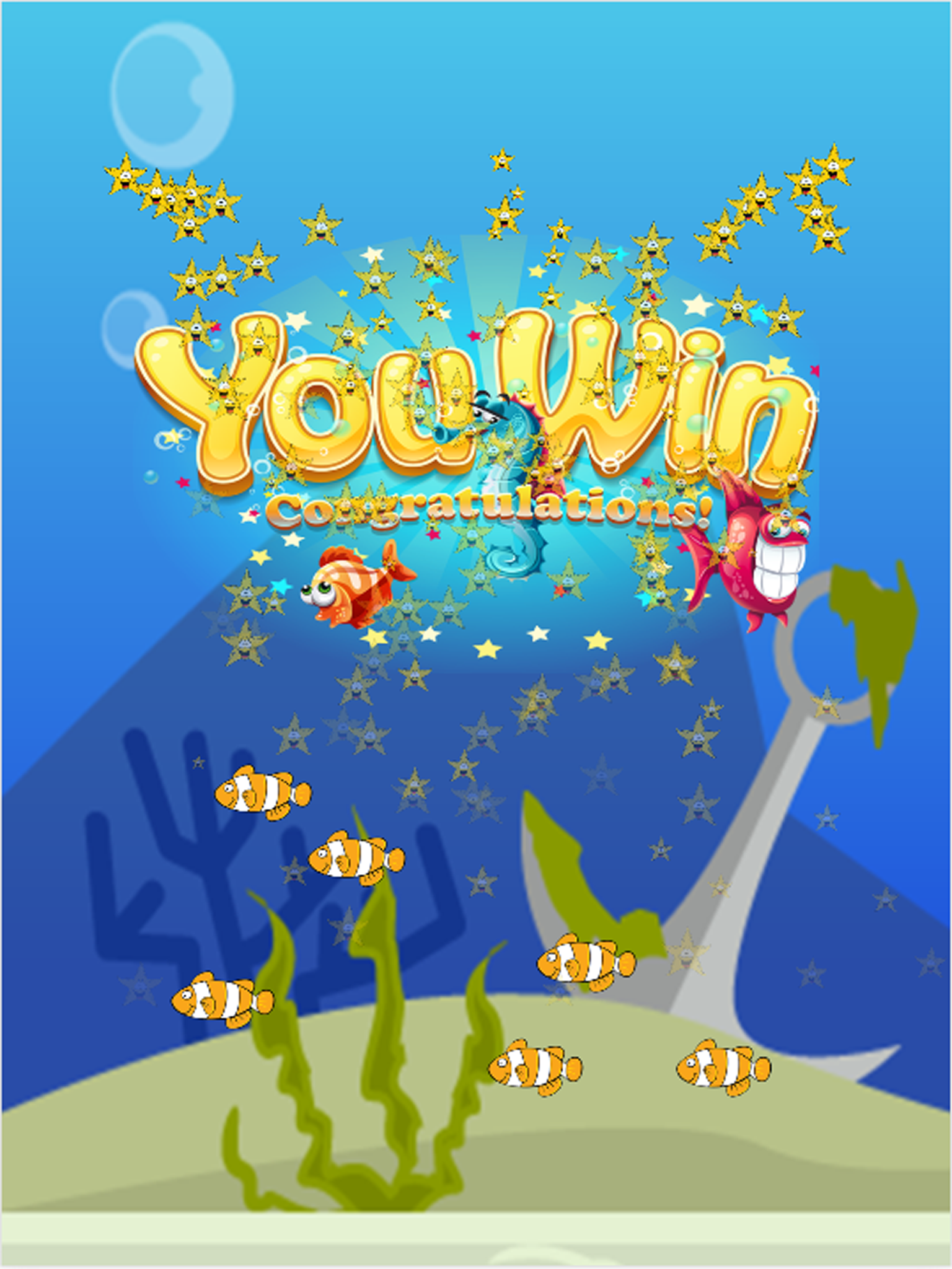 Finding Happy Fish In The Matching Cute Cartoon Puzzle Cards Game screenshot 6