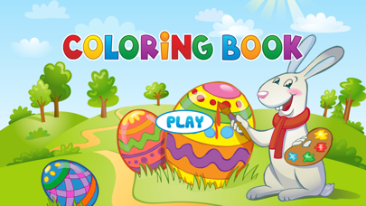 Easter Bunny Coloring Book - Painting Game for Kid app screenshot