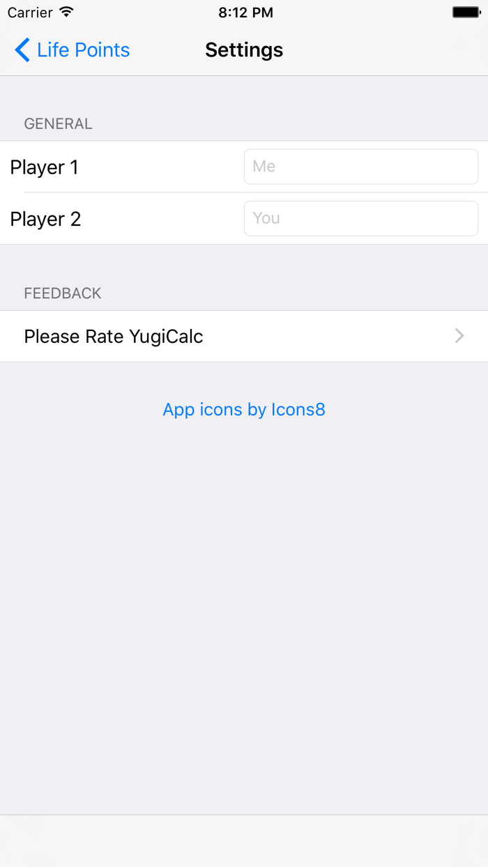 YugiCalc Life Point Calculator