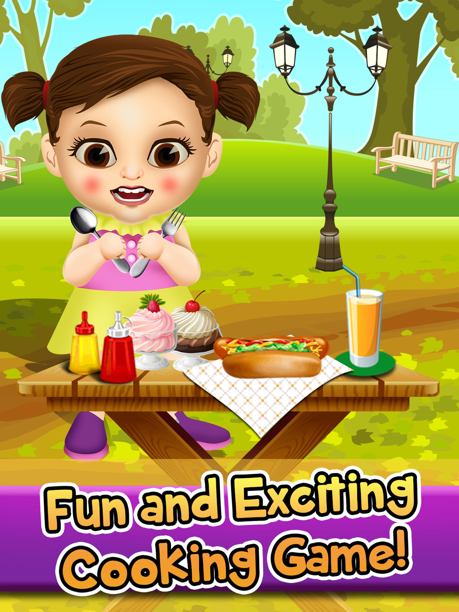 School Food Maker Salon - Lunch Cooking & Cake Ice Cream Making Kids Games for Girls Boys