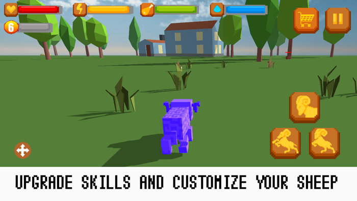 Pixel Wildlife Sheep Survival Simulator Free