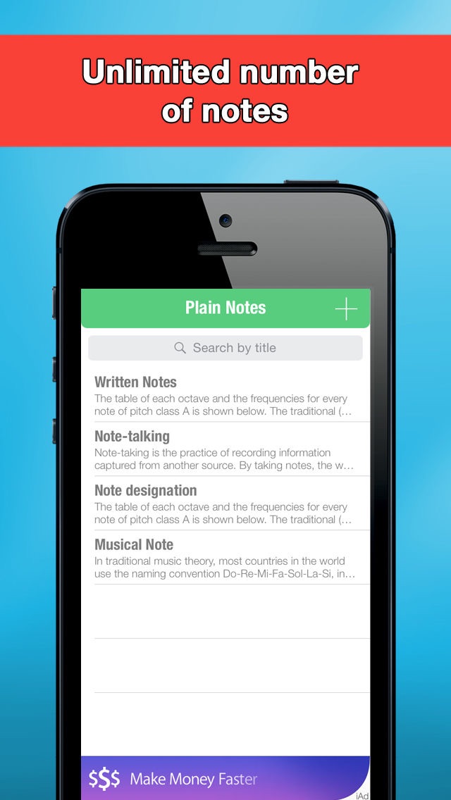 Screenshot #3 pour Notepad - Plane Notes and Text Editor