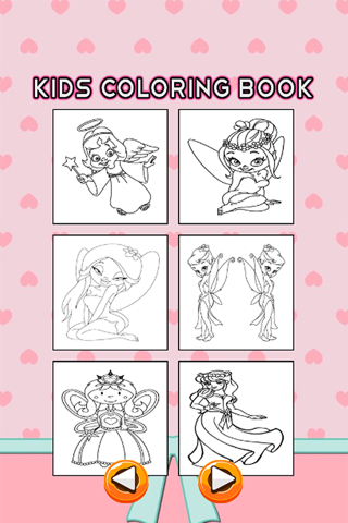 Princess Coloring Book - Drawing Pages and Painting Educational Games Learning Skill For Kid & Toddler screenshot 3