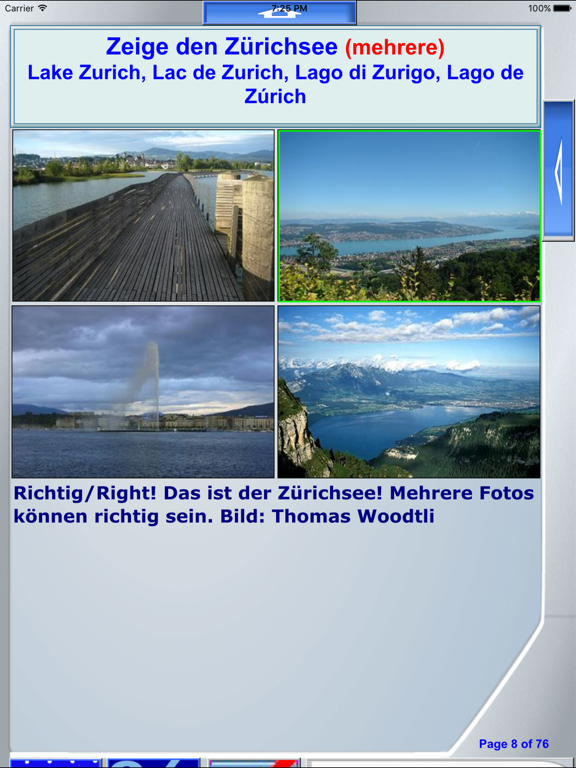 Screenshot #5 pour iSee Quiz Lacs suisses