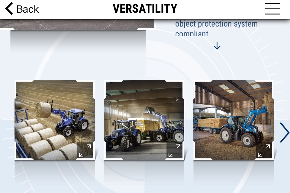 New Holland Agriculture T6 range App screenshot 4