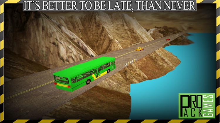 Dangerous Mountain & Passenger Bus Driving Simulator cockpit view – Transport riders safely to the parking