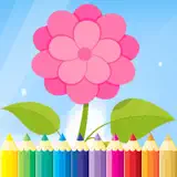 Flower Coloring Book For Kid - Drawing And Painting Relaxation Stress Relief Color Therapy Games - アプリアイコン
