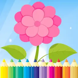 Flower Coloring Book For Kid - Drawing And Painting Relaxation Stress Relief Color Therapy Games app icon