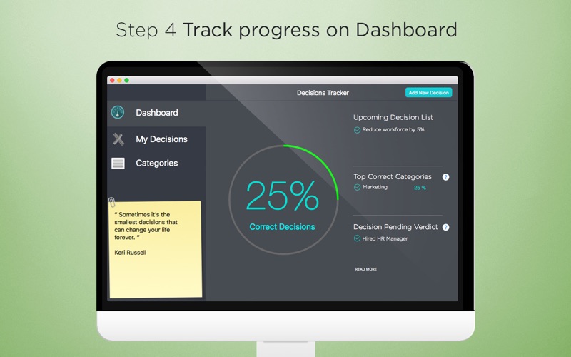 How to cancel & delete decisions tracker 4