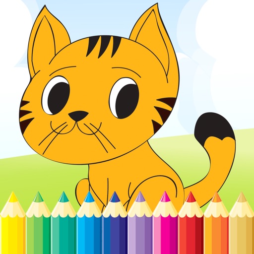 Cat Coloring Book - All In 1 Animal Drawing Icon