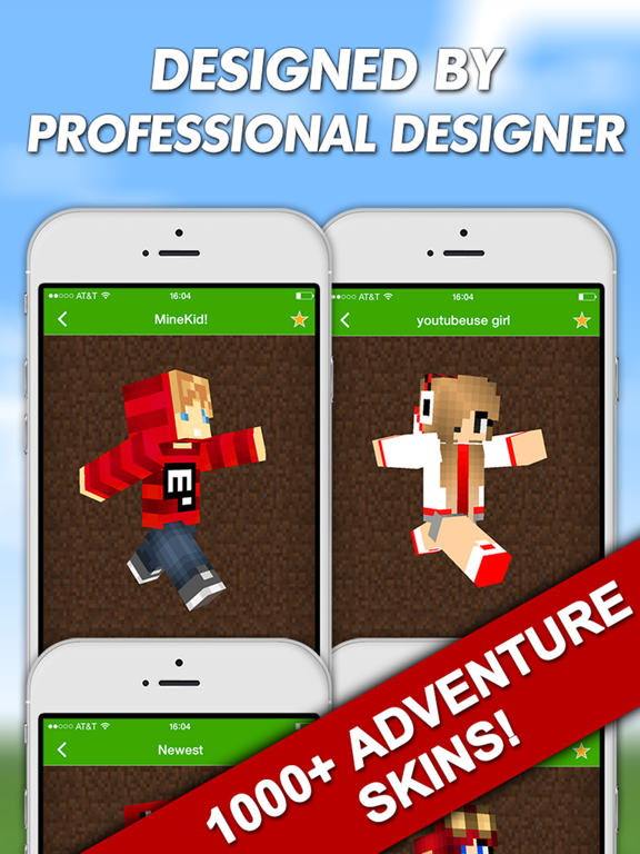 Adventure Skins for Minecraft PE (Pocket Edition) & Minecraft PCのおすすめ画像1