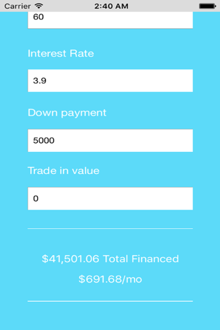 Appchitec.CarPayment screenshot 2