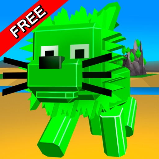 Cube Lion Survival Simulator Free icon