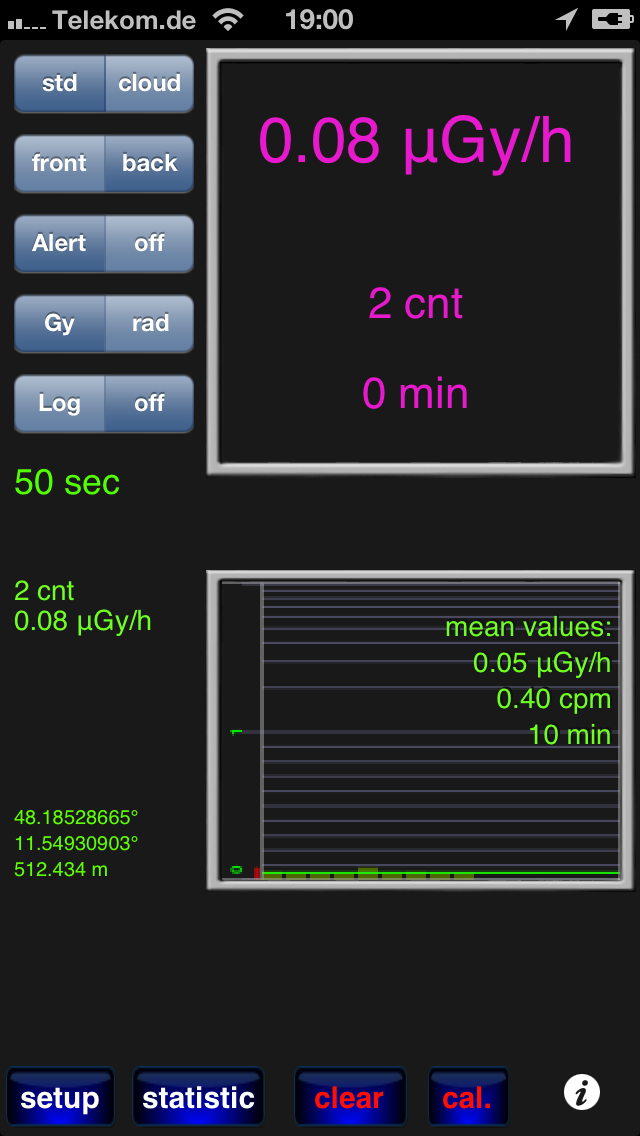 RadioactivityCounter Screenshot