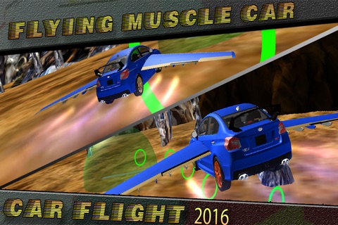 Flying Muscle Car Flight 2016 screenshot 3