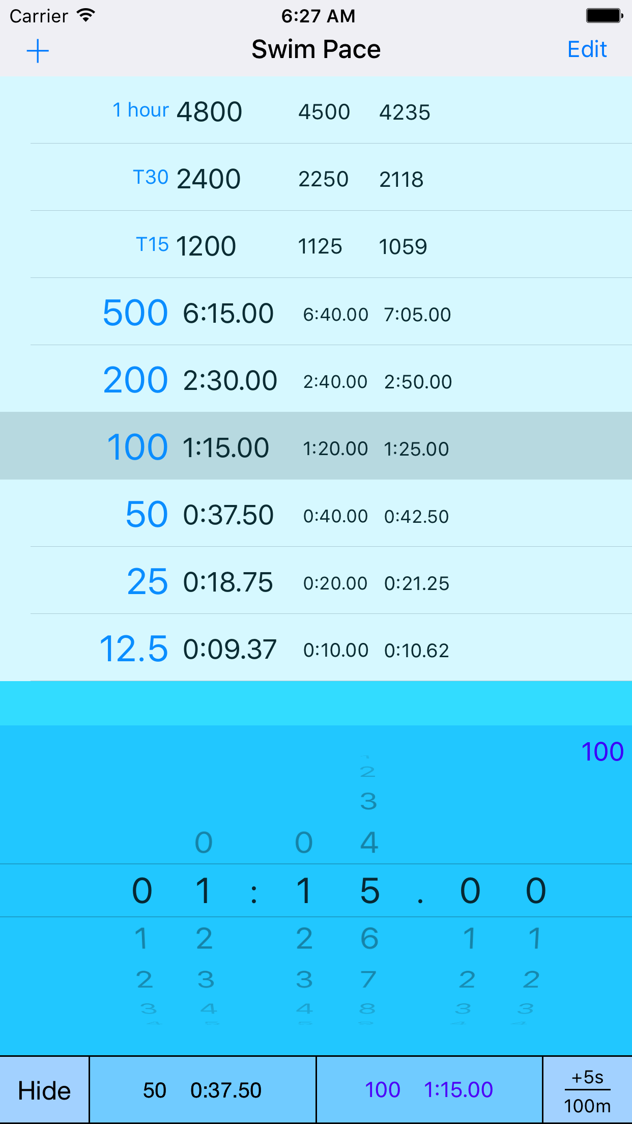 SwimPace screenshot 3